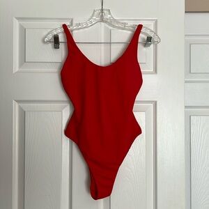 Andie Red One Piece Swimsuit XS